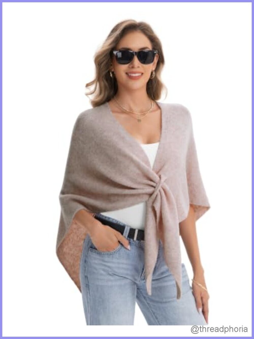 Pashmina Blend Triangle Shawl Wrap for Women